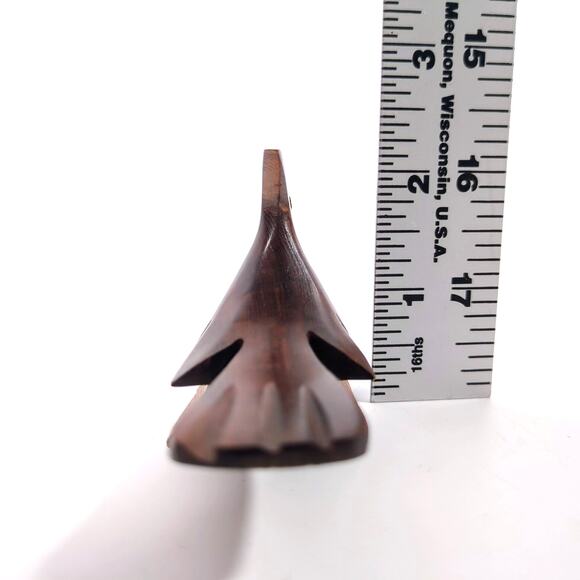 Vintage Wooden Roadrunner Bird Art Mini Sculpture 3.5" Hand Carved Used Good - Picture 4 of 6